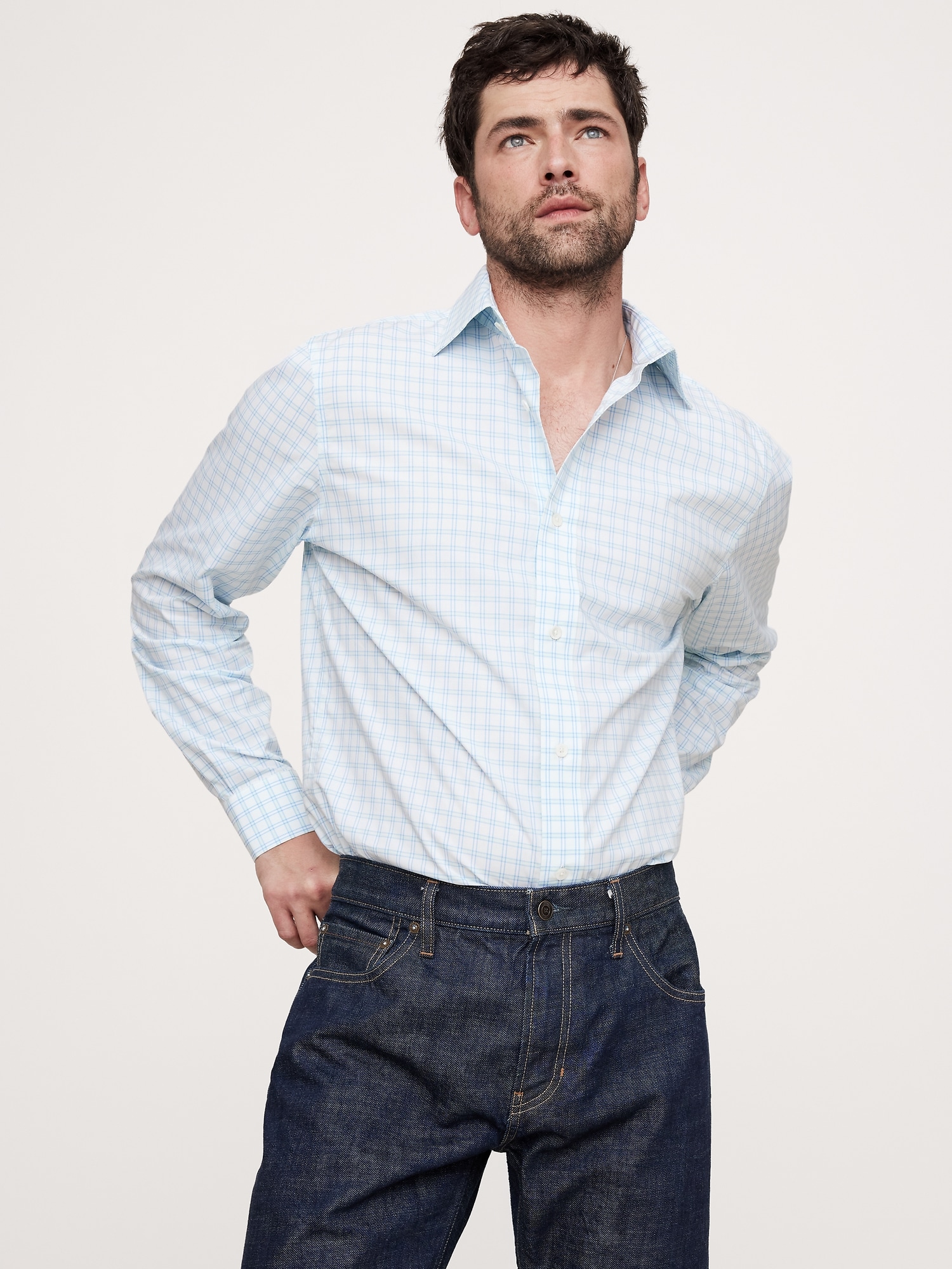 Standard-Fit Wrinkle-Resistant Dress Shirt