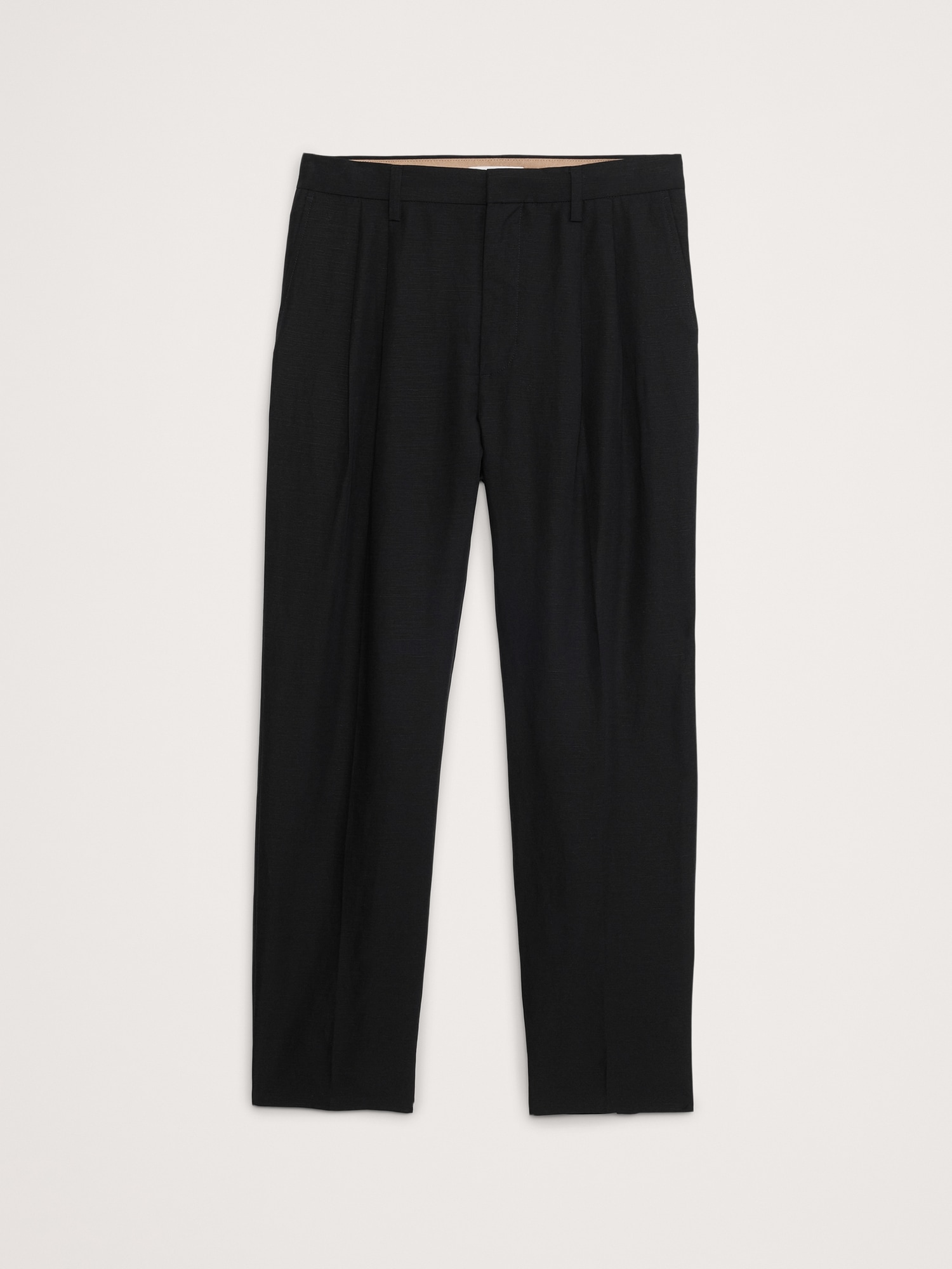 TENCEL™-Linen Pleated Cropped Pant