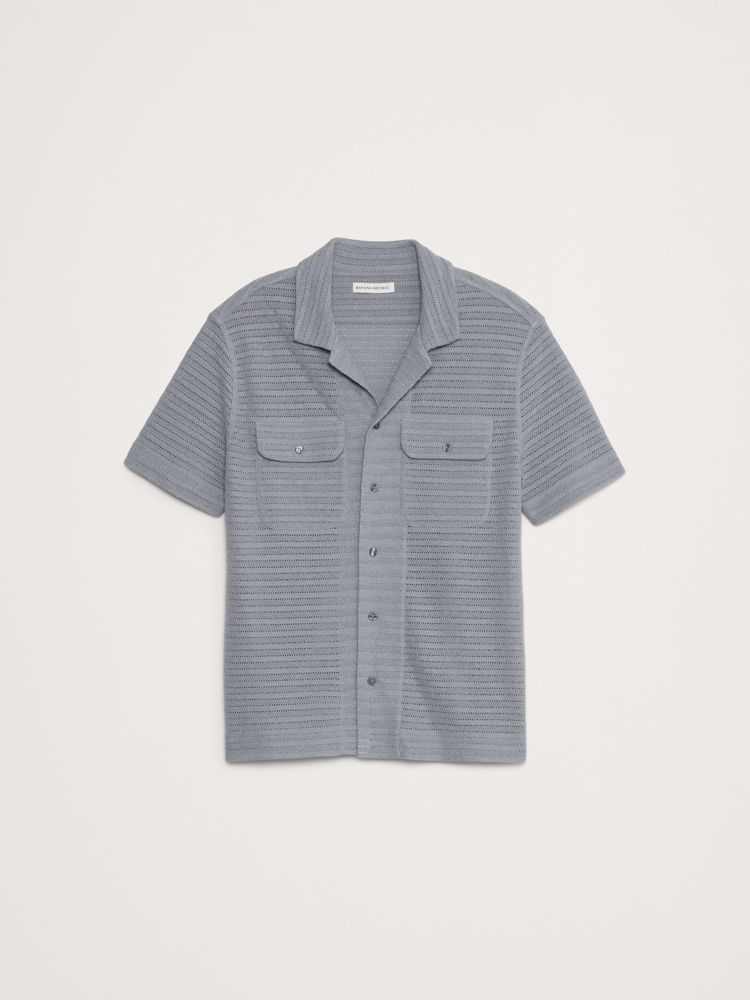 Herringbone Jacquard Resort Shirt