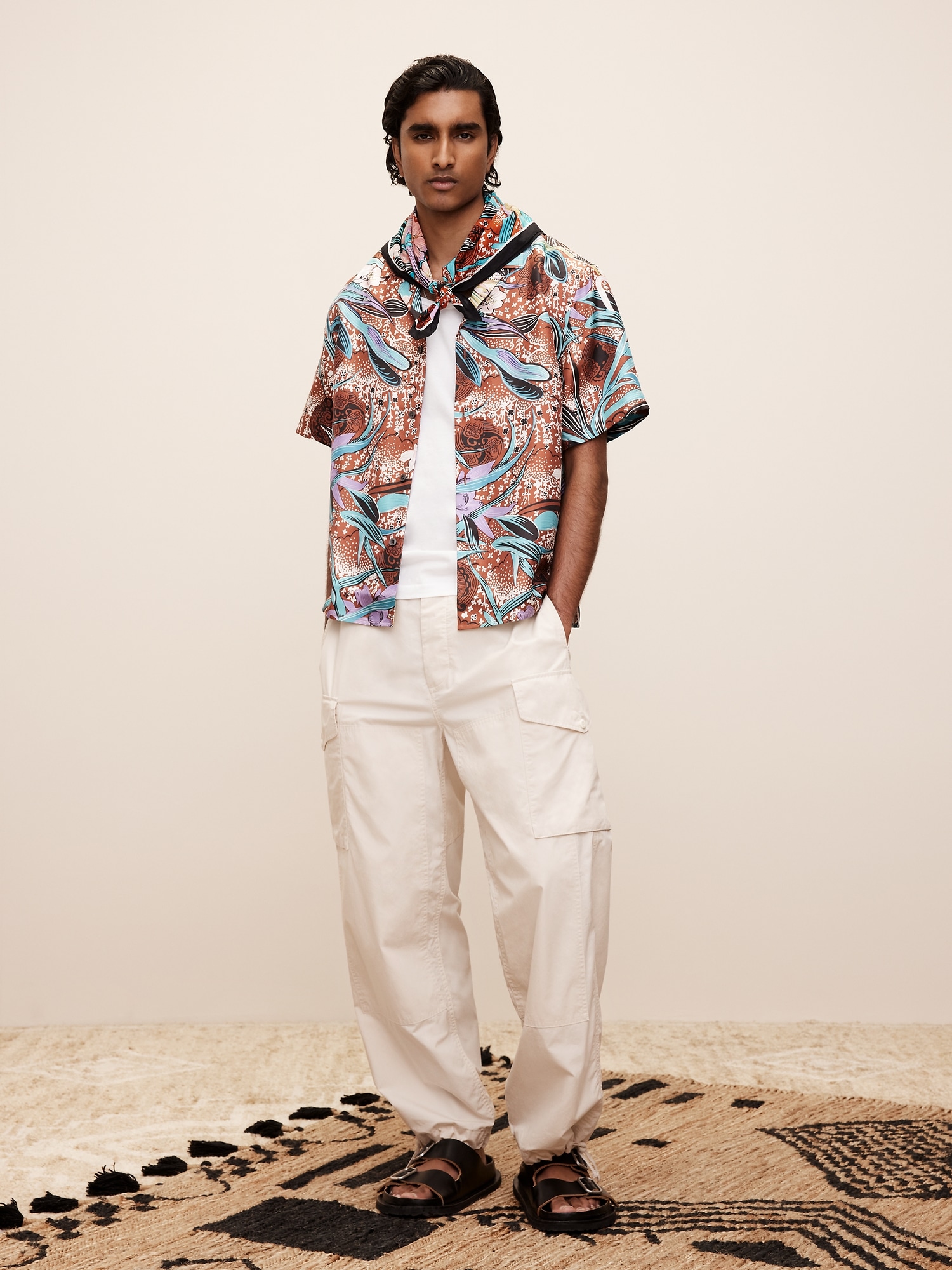 The White Lotus Silk Twill Resort Shirt