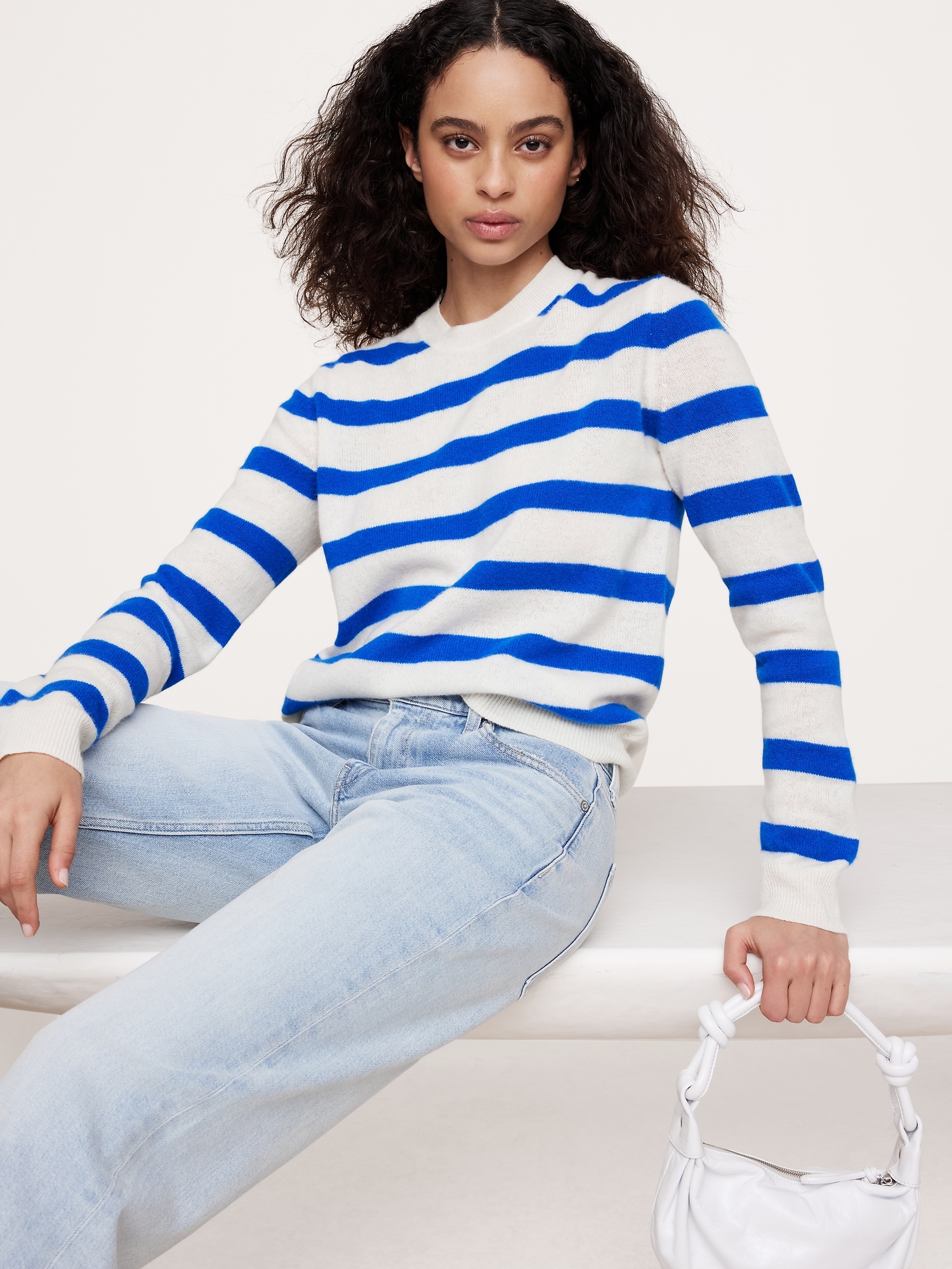 Lightweight Cashmere Crew-Neck Sweater