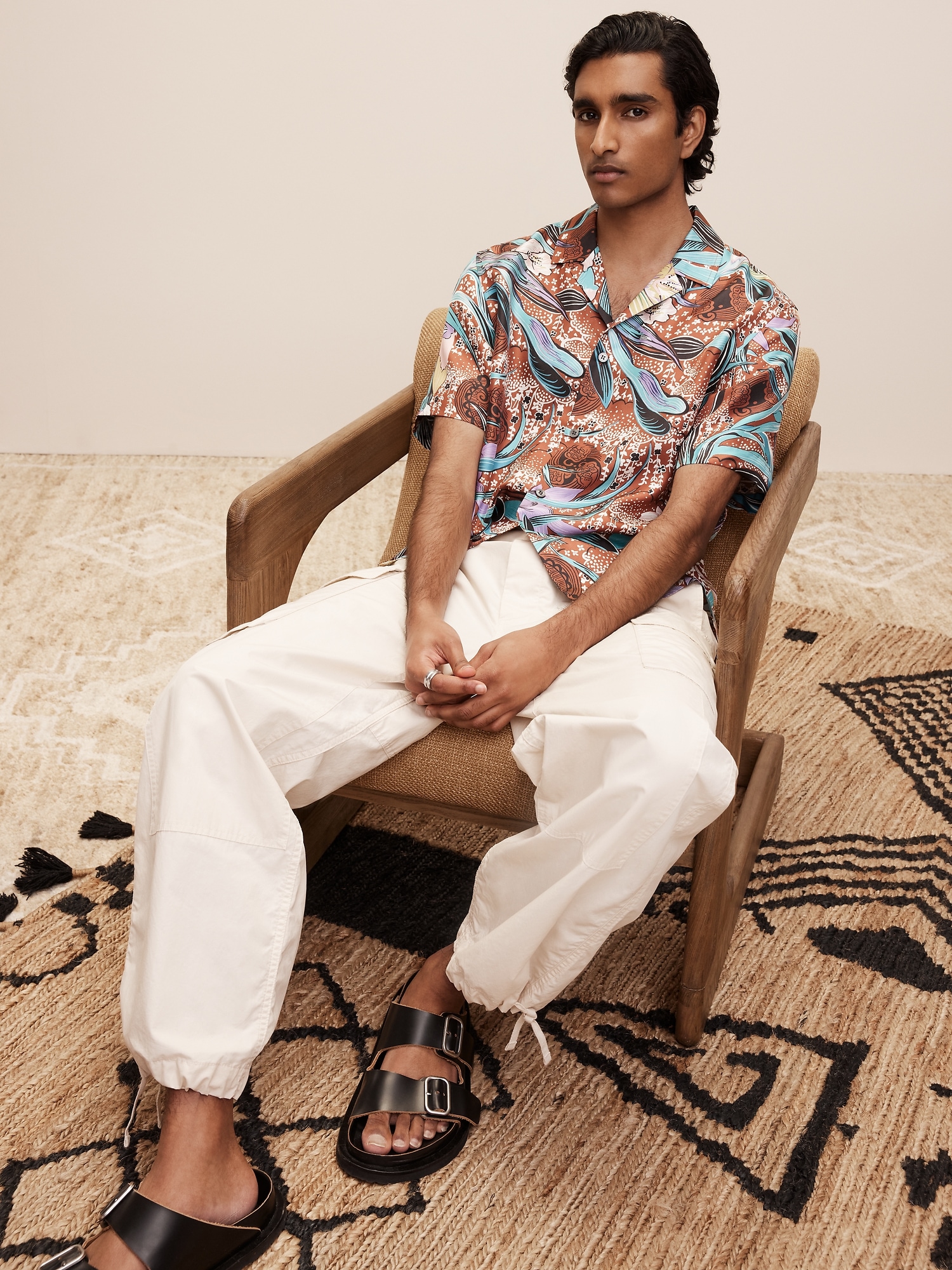 The White Lotus Silk Twill Resort Shirt