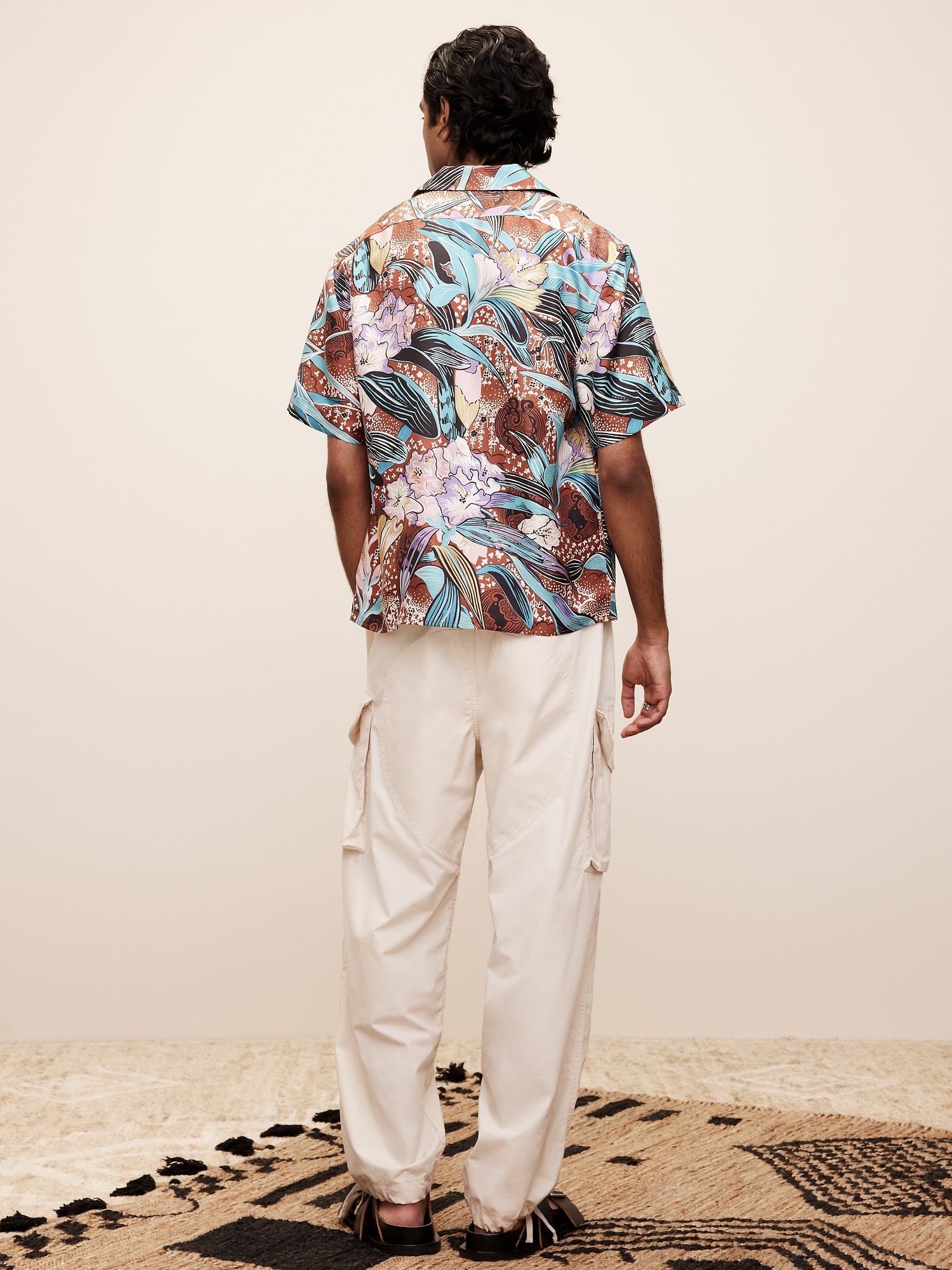 The White Lotus Silk Twill Resort Shirt