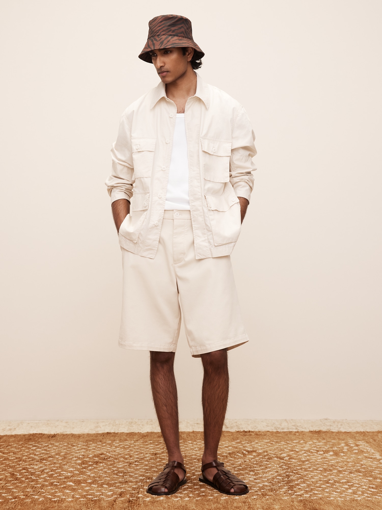 The White Lotus Poplin Field Jacket