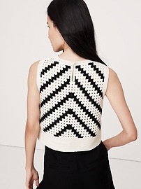 Embroidered Cotton Crochet Top