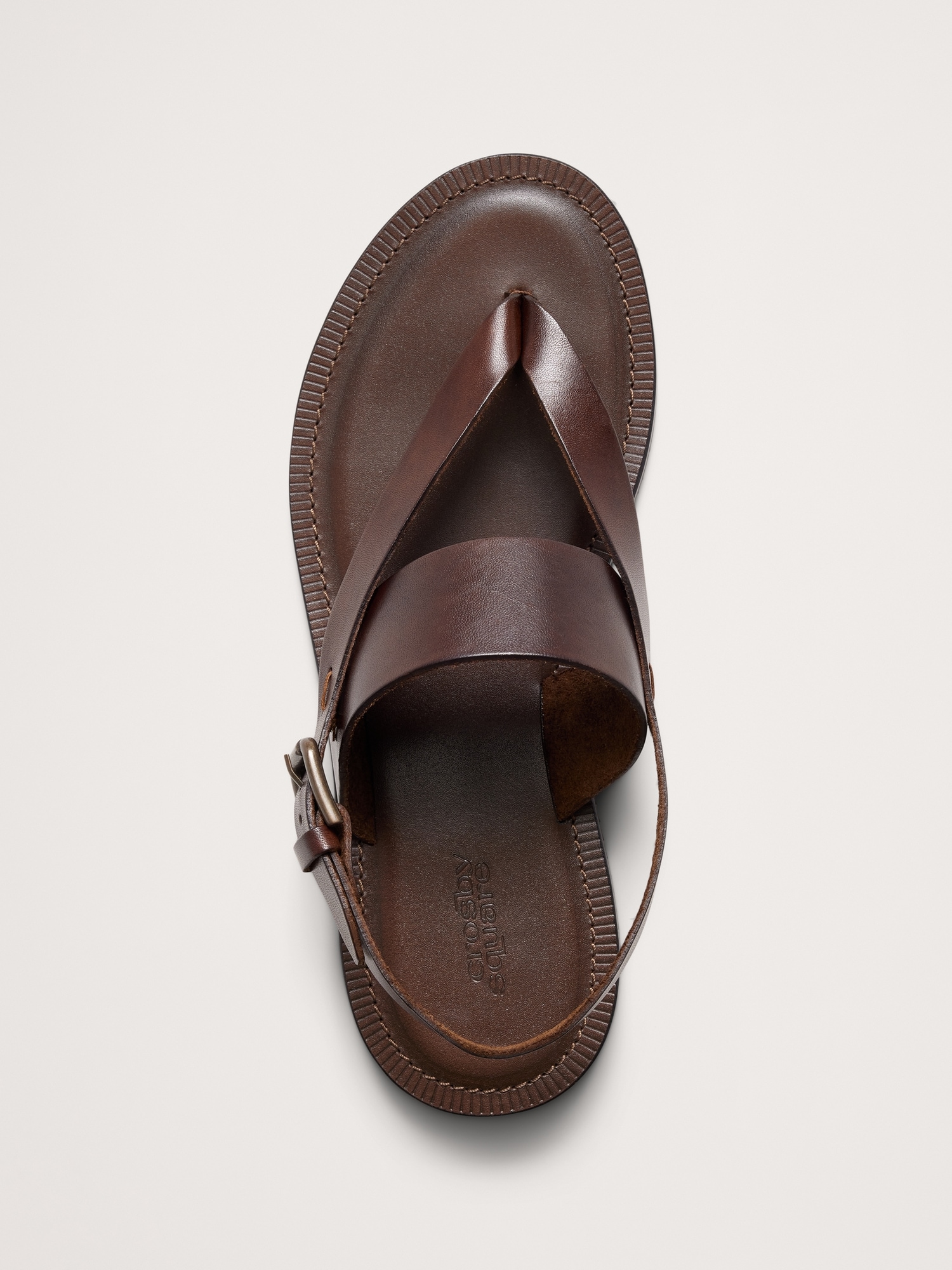 Leather Criss-Cross Sandal by Crosby Square