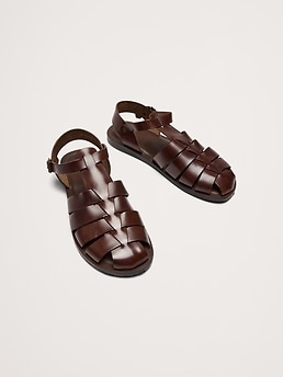 【2plan】High hoop fisherman leather sandals 2plan】High hoop fisherman leather sandals