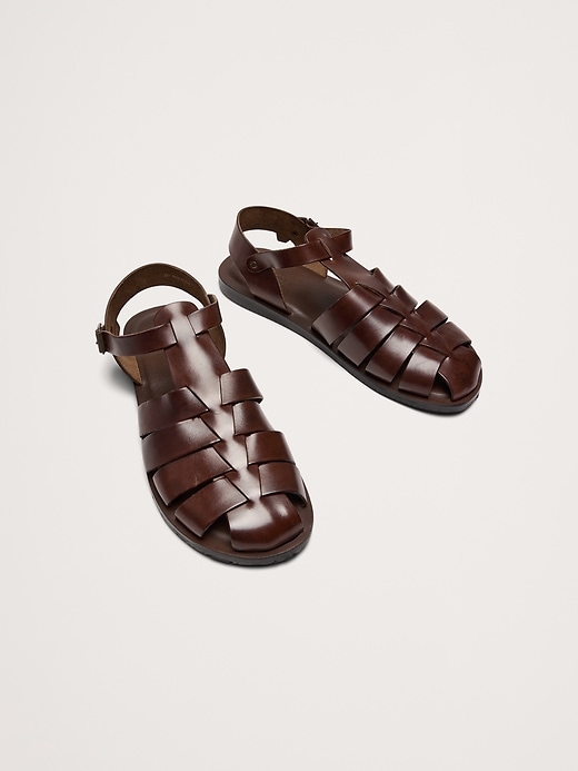 Leather Fisherman Sandal by Crosby Square | Banana Republic