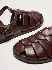 Leather Fisherman Sandal by Crosby Square