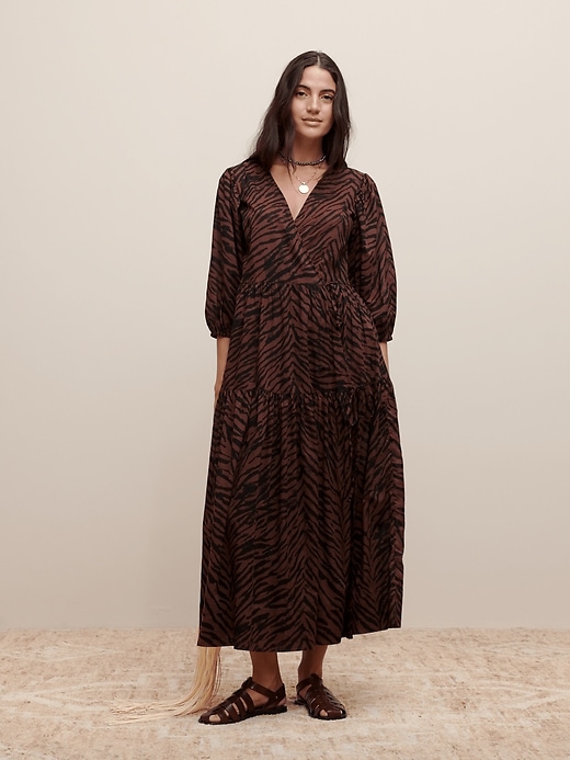 The White Lotus Cotton Wrap Dress