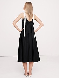 Cotton Poplin Swing Maxi Dress