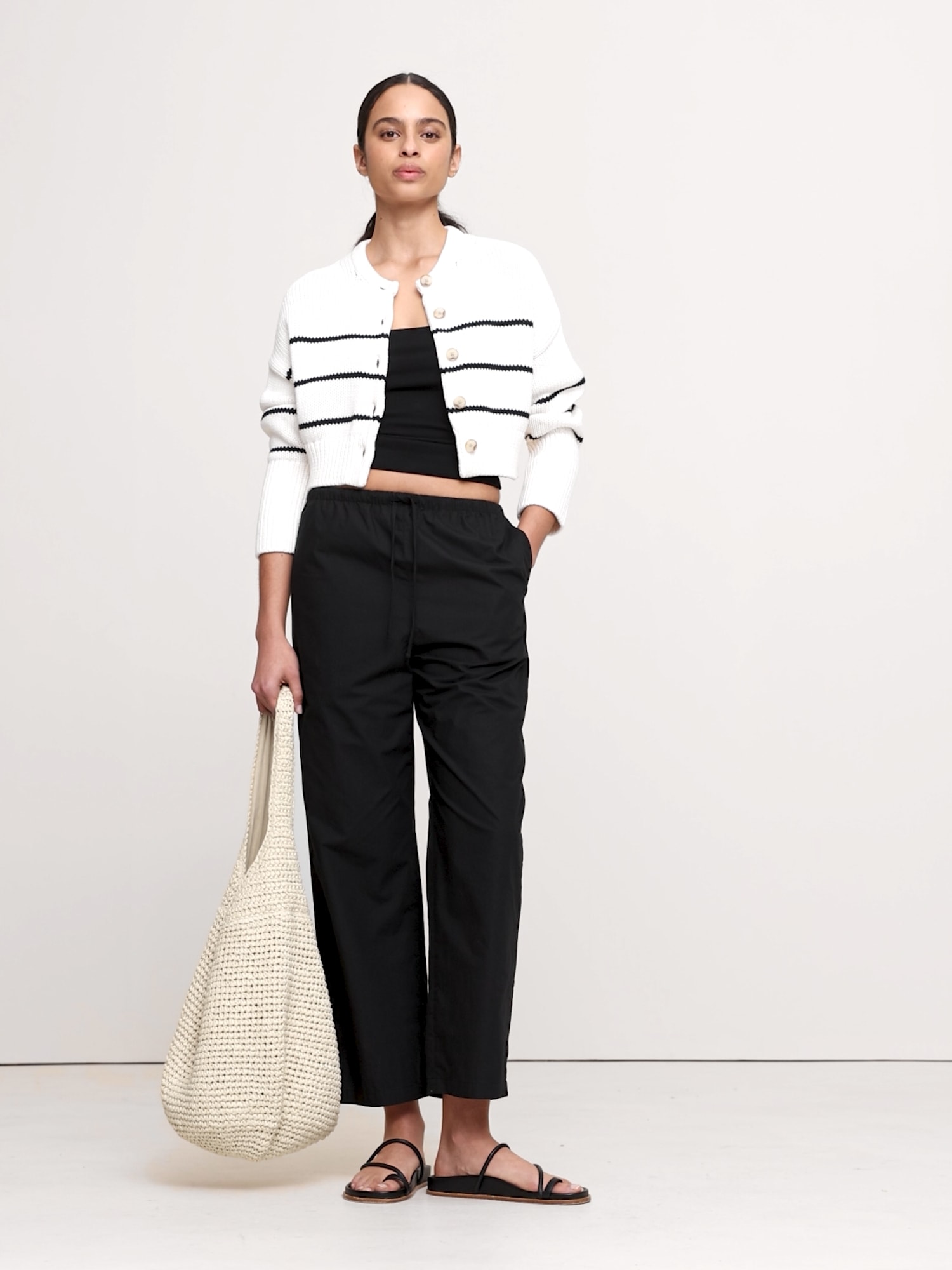 Image number 2 showing, Cotton Poplin Pull-On Pant