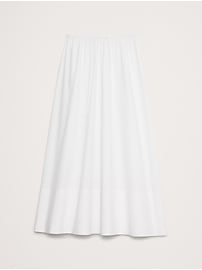 Cotton Poplin Maxi Skirt