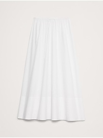 Cotton Poplin Maxi Skirt