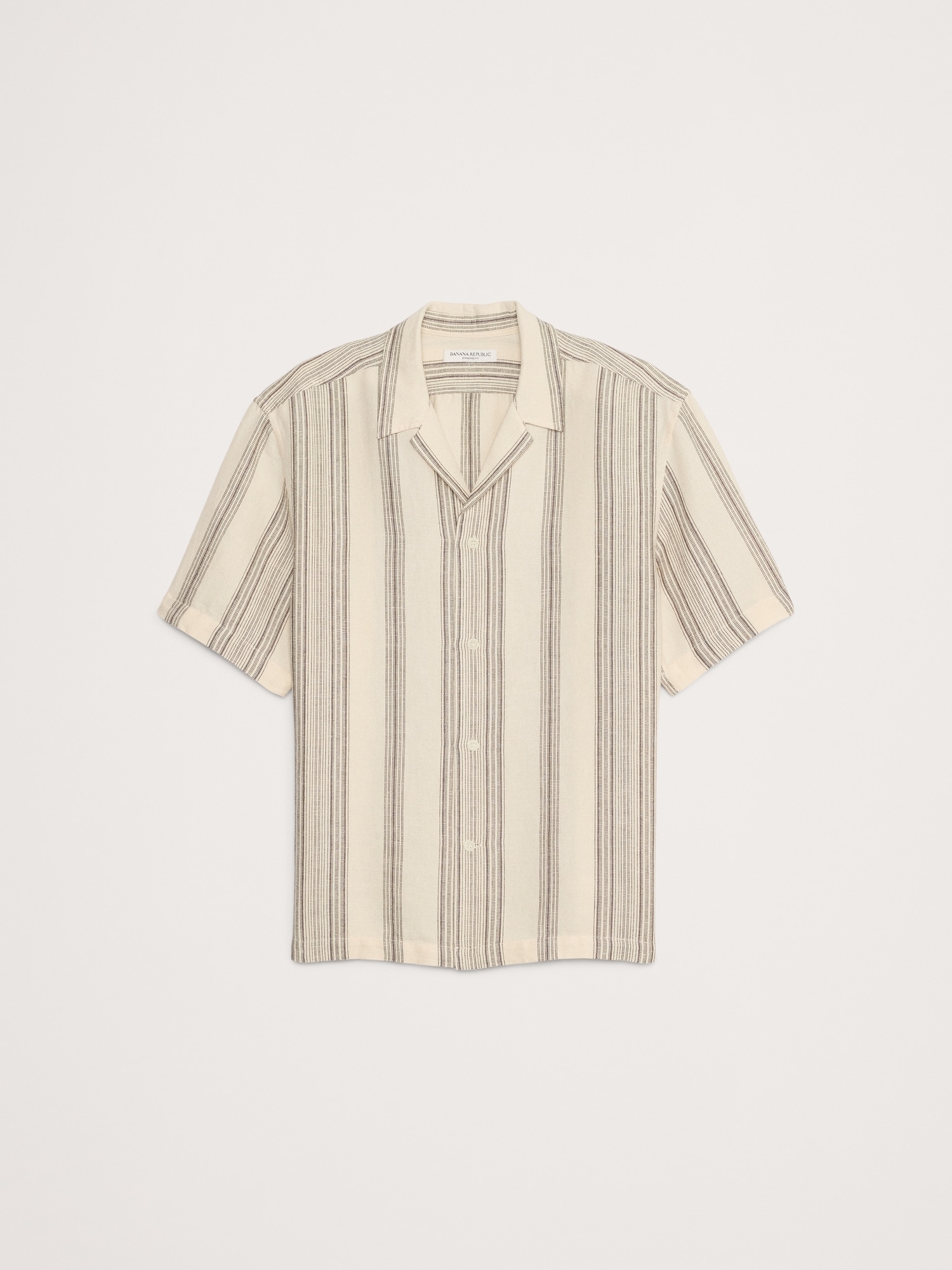 Stripe Linen-Cotton Resort Shirt