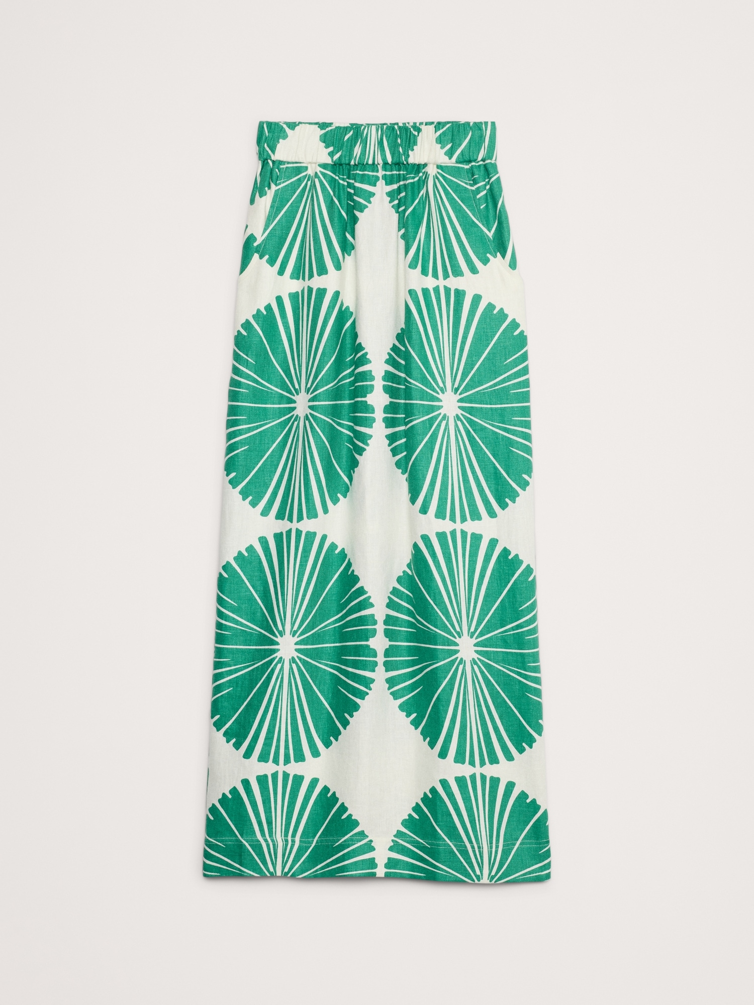 Linen Pull-On Maxi Skirt