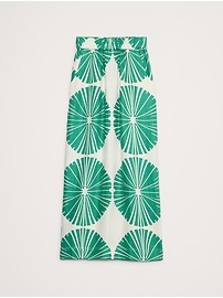 Linen Pull-On Maxi Skirt