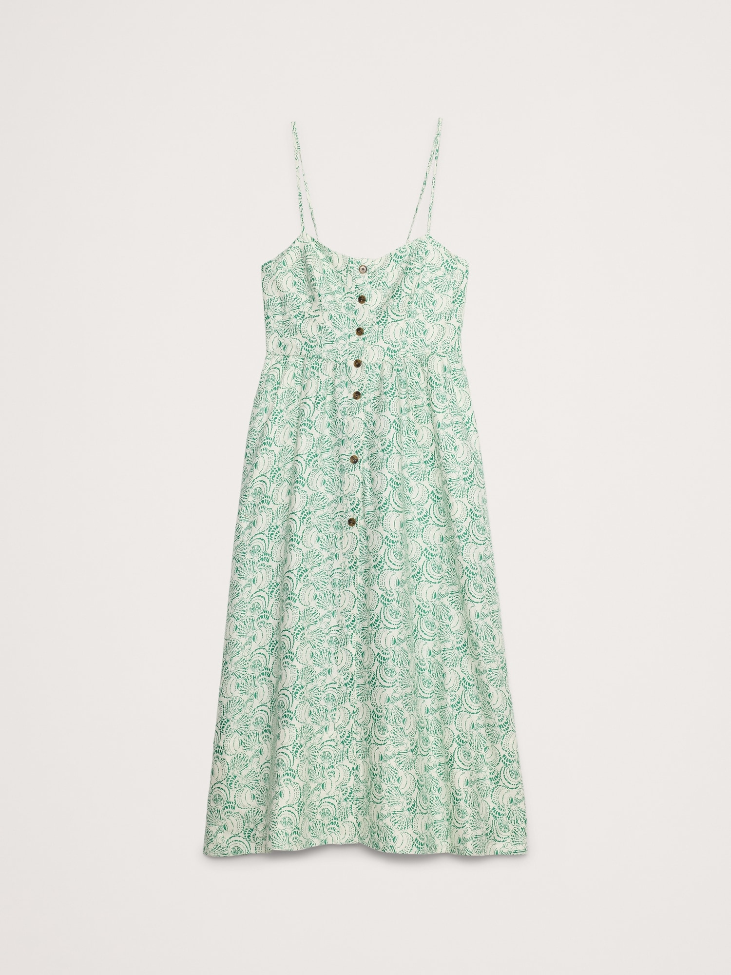 Linen Corset Long Midi Dress