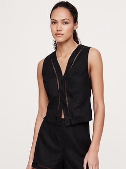トップス 2WAY SATIN BATTEN LACE VEST 2WAY SATIN BATTEN LACE VEST(FREE BLACK): AMERI: WOMENS