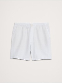 7" Linen-Cotton Pull-On Short
