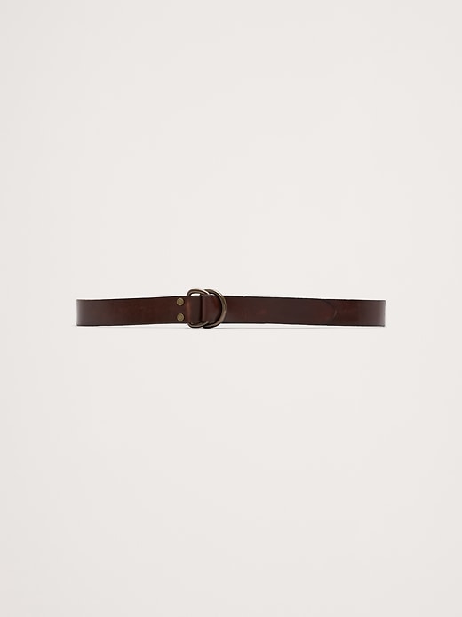 Cinza Nubuck Leather Belt