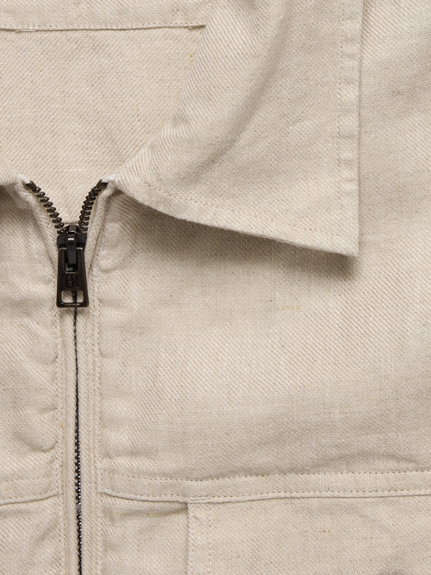Linen-Cotton Mechanic's Jacket