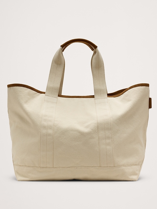 Canvas & Suede Weekend Tote