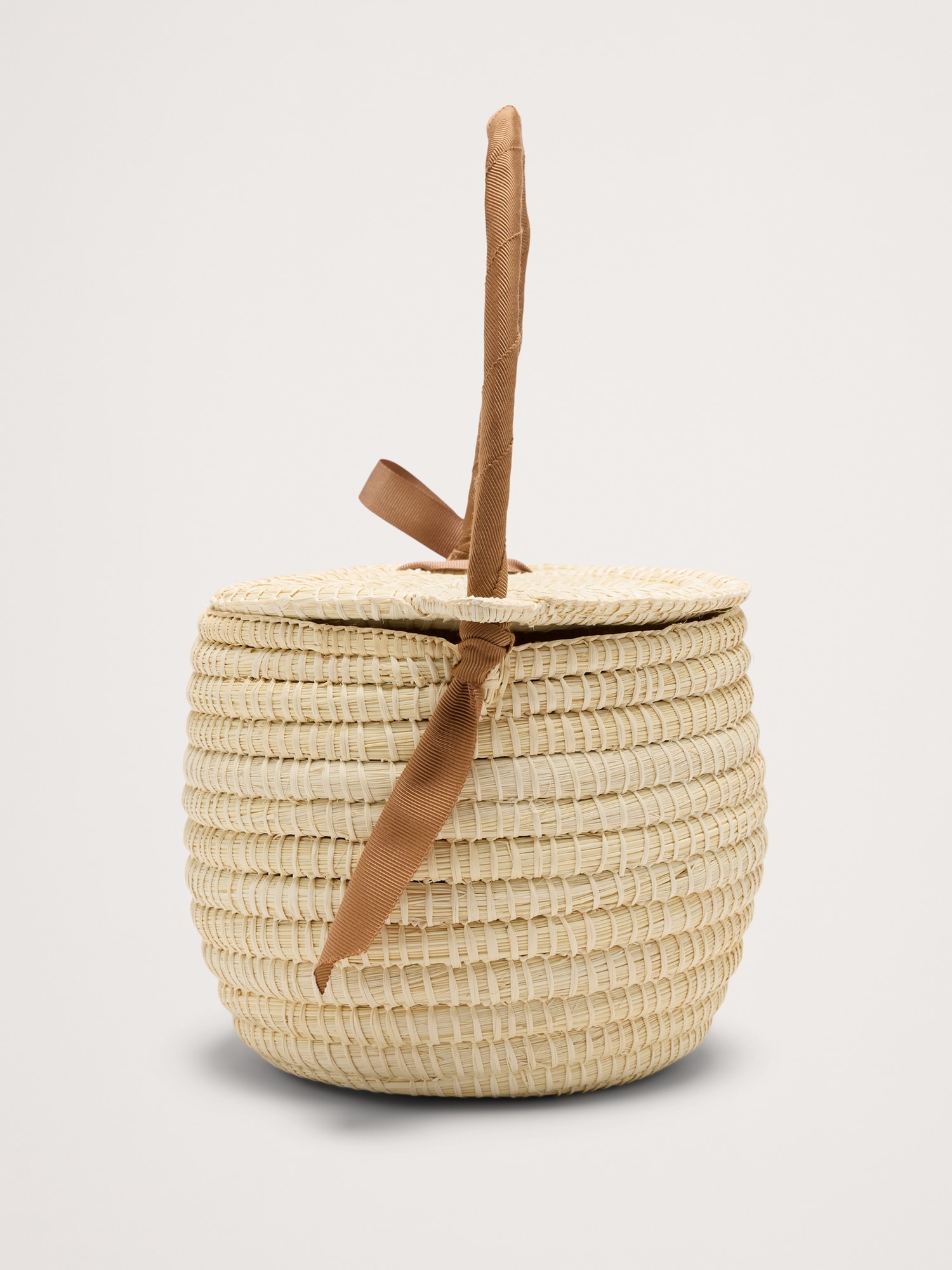 Mini Straw Picnic Bag by Sensi Studio