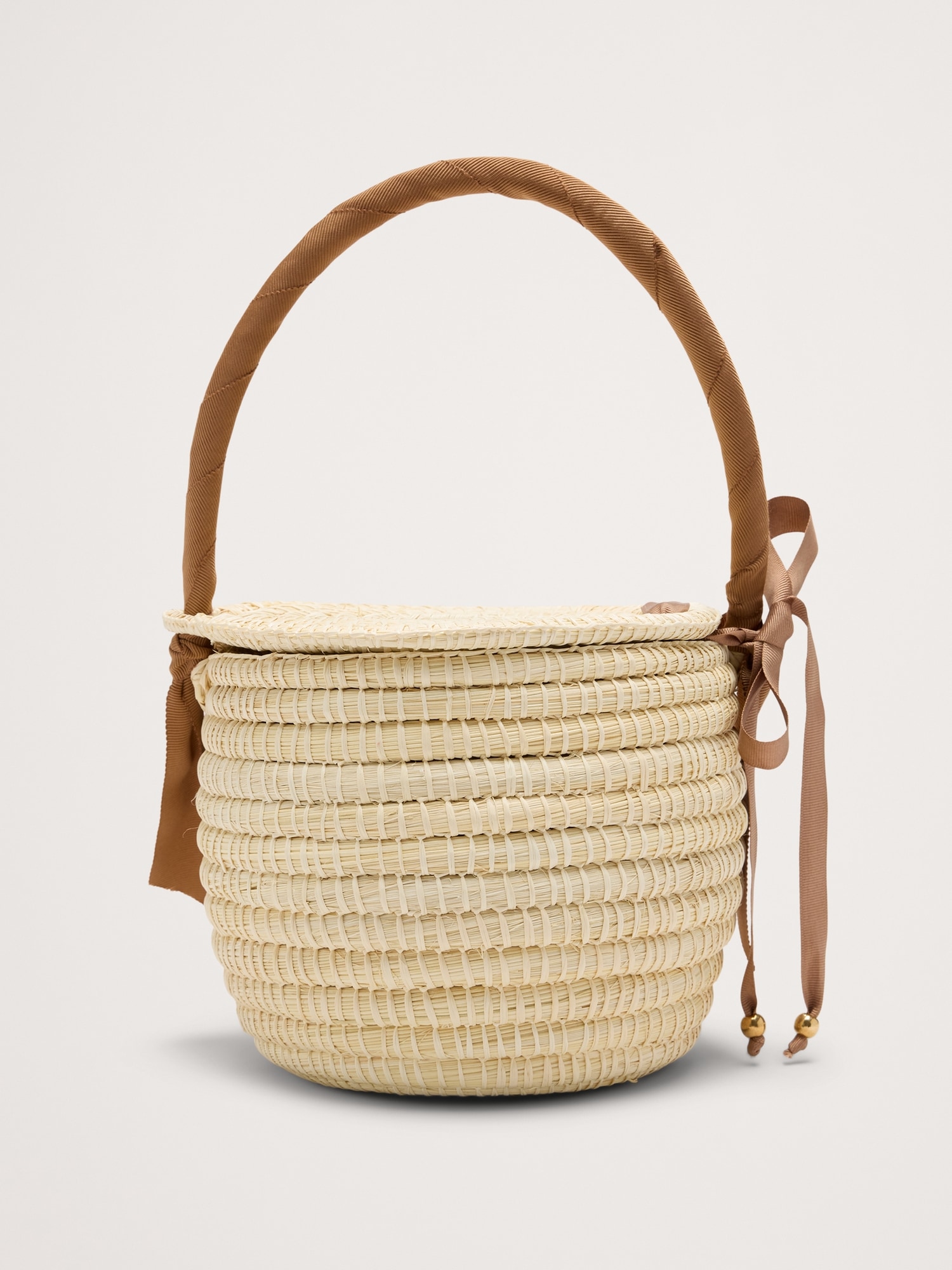Mini Straw Picnic Bag by Sensi Studio