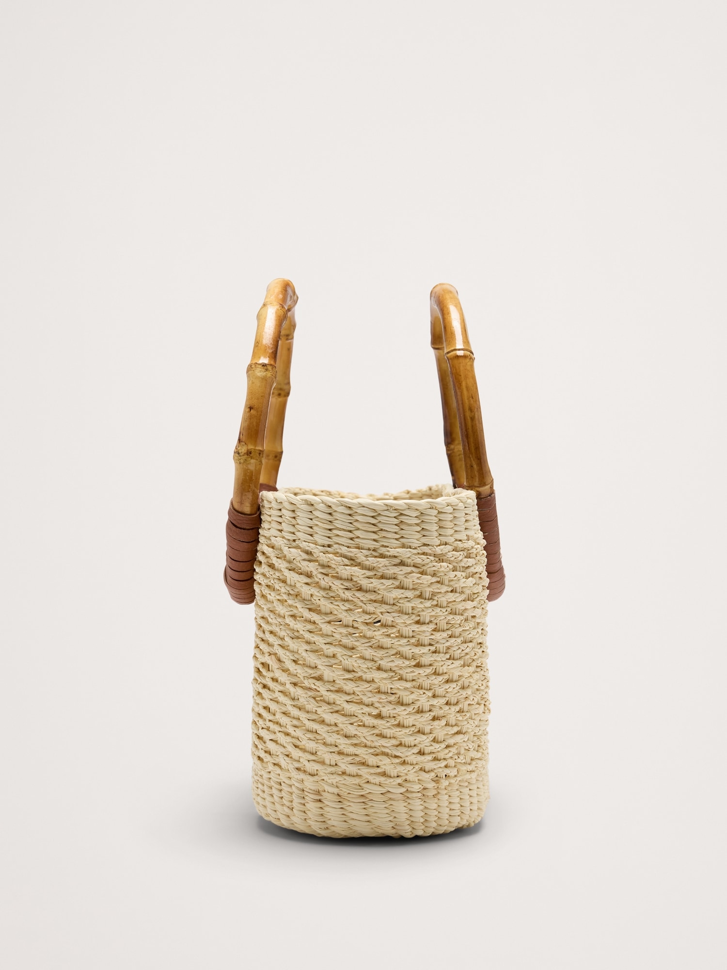 Bamboo Mini Straw Tote by Sensi Studio