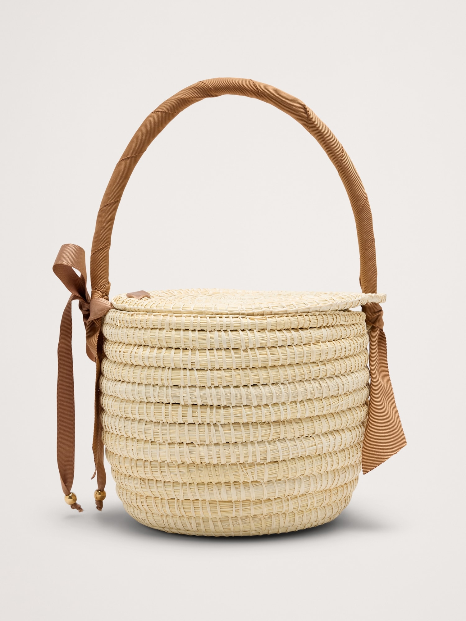 Mini Straw Picnic Bag by Sensi Studio