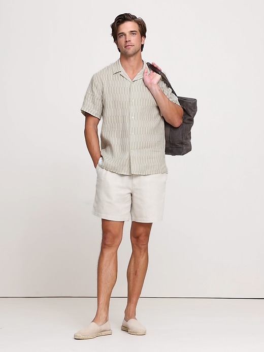 ☆BANANA REPUBLIC☆Standard-Fit Linen Resort Shirt Standard-Fit Linen Resort Shirt | Banana Republic