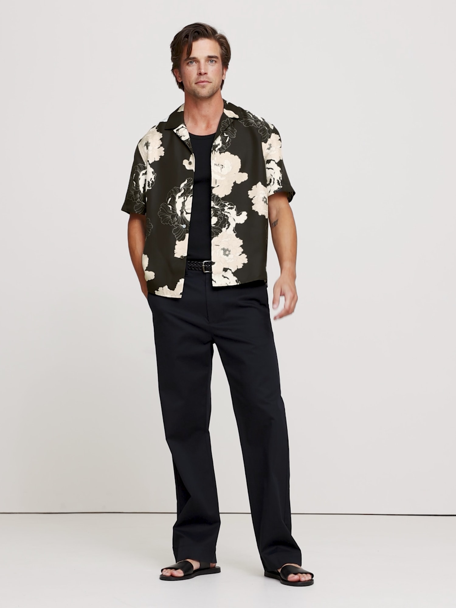 Image number 2 showing, Standard-Fit Silk Resort Shirt