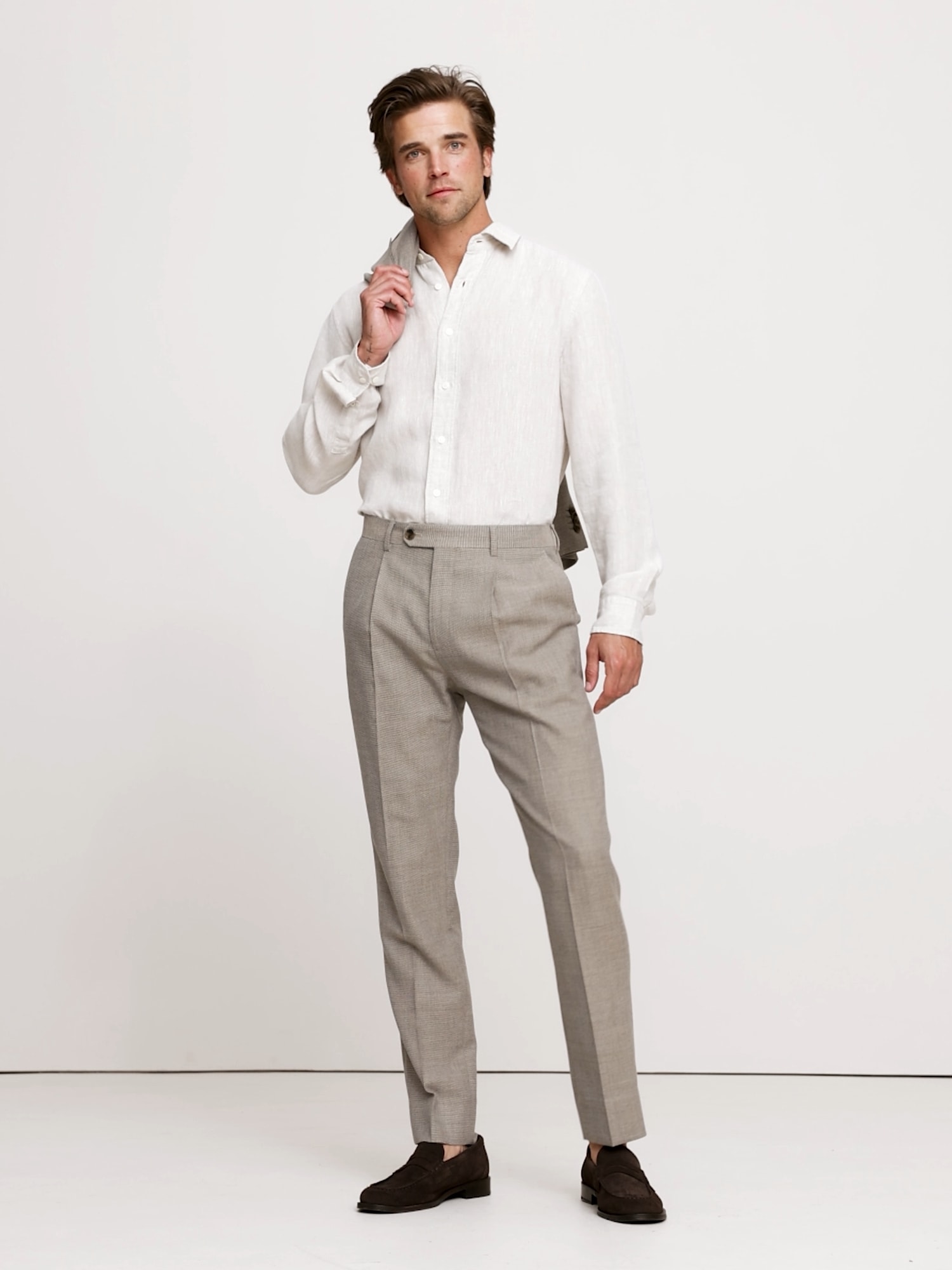 Image number 2 showing, Italian Wool Ventile Suit Pant