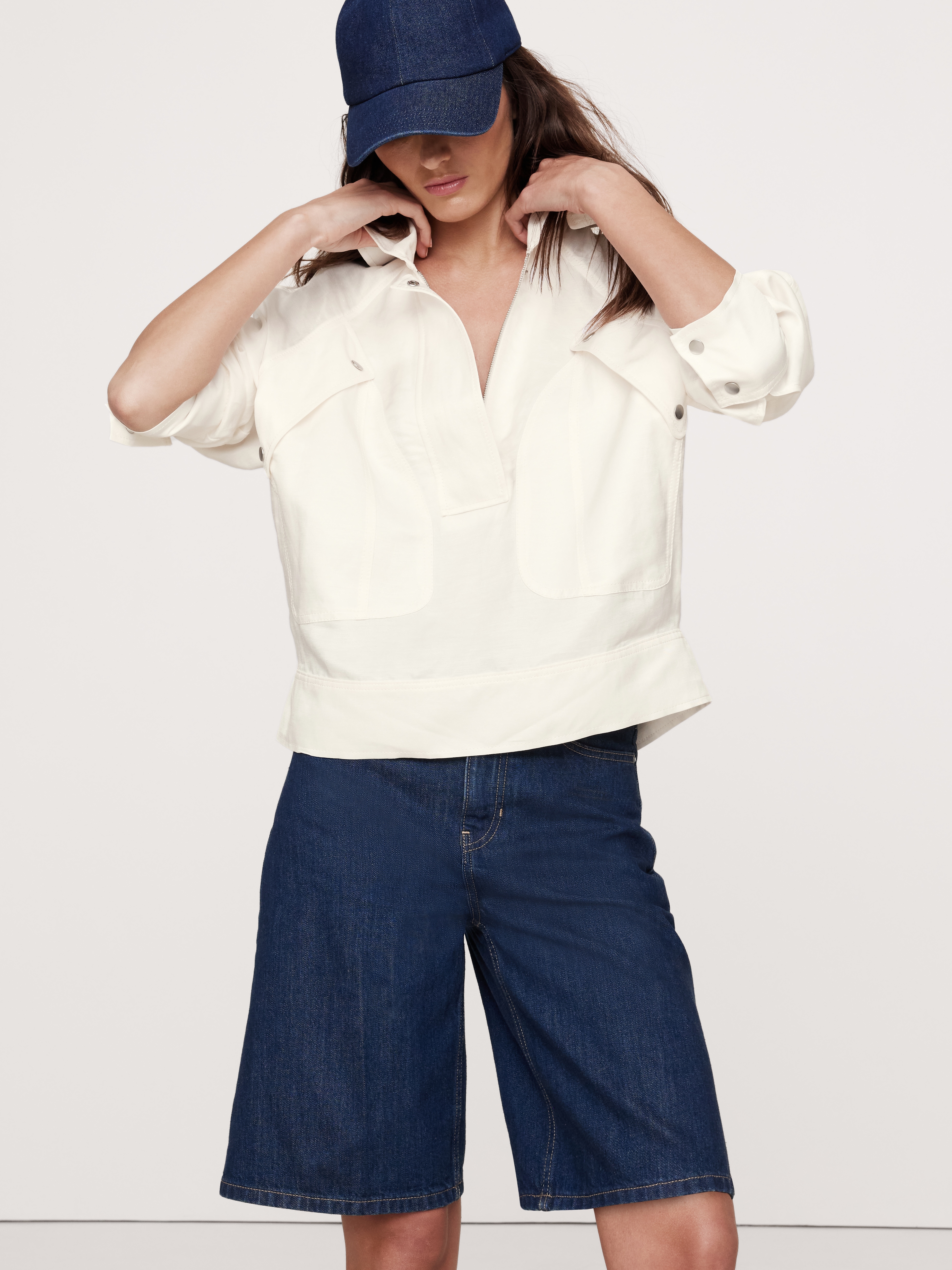 トップス echeveria viscose linenskipperworkshirts cn59070835.png