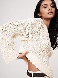 Oversized Scoop-Back Sweater