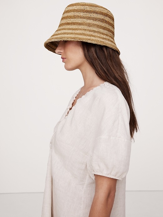 Banana Republic Straw Bucket Hat Straw Bucket Hat | Banana Republic Factory main image 4