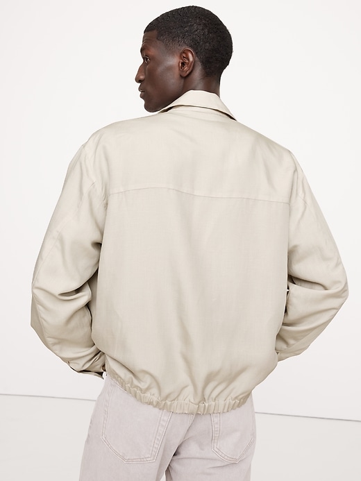 Tencel™-Linen Garage Jacket | Banana Republic