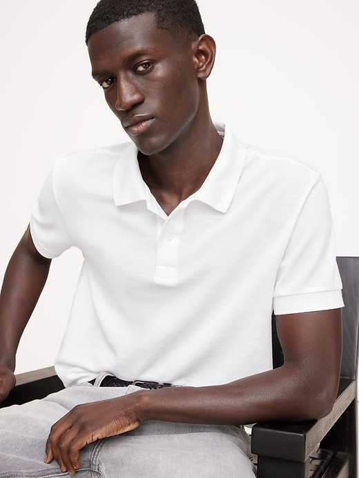 Sun-Faded Pique Polo