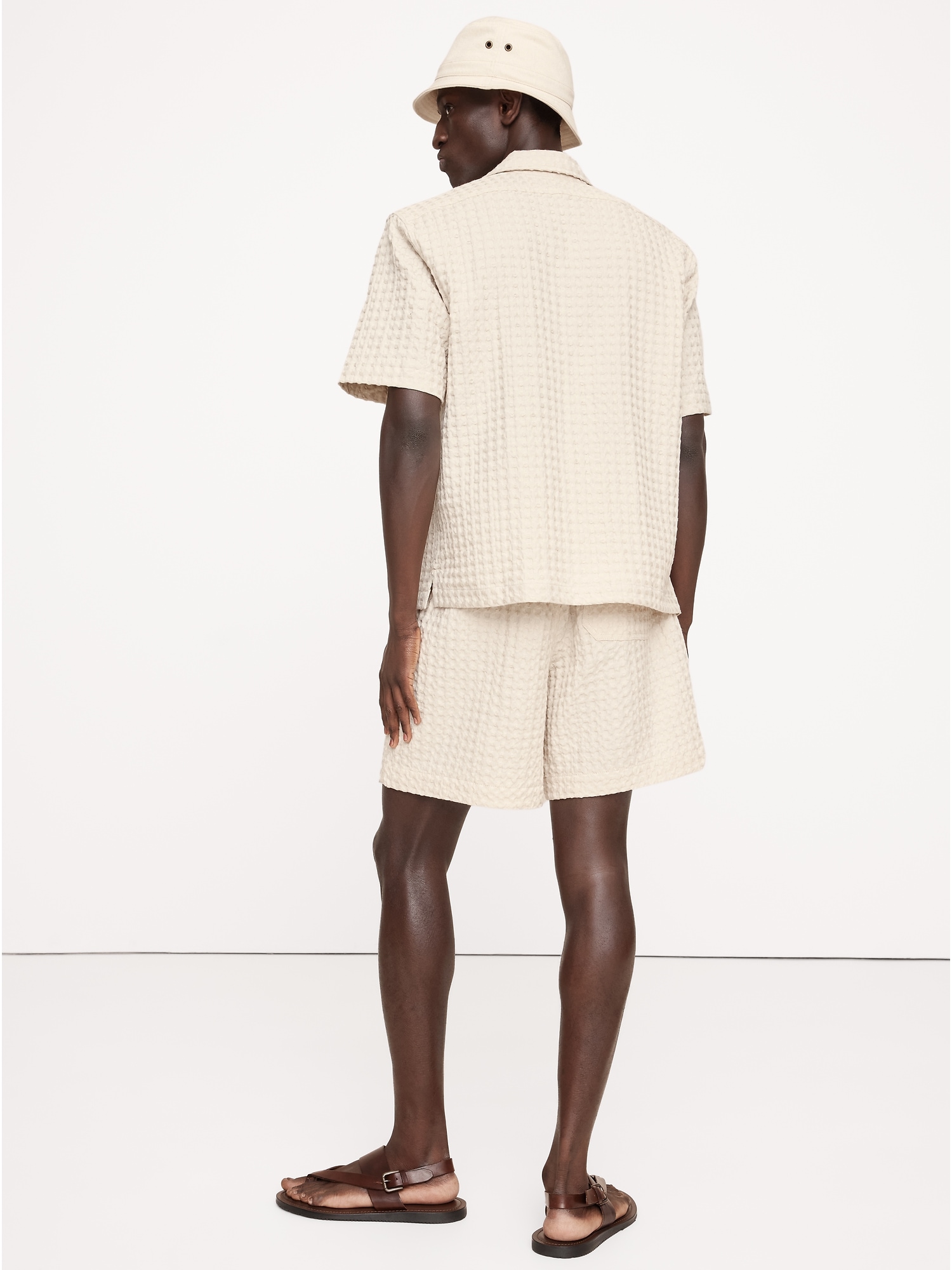 7" Waffle Cotton Pull-On Short