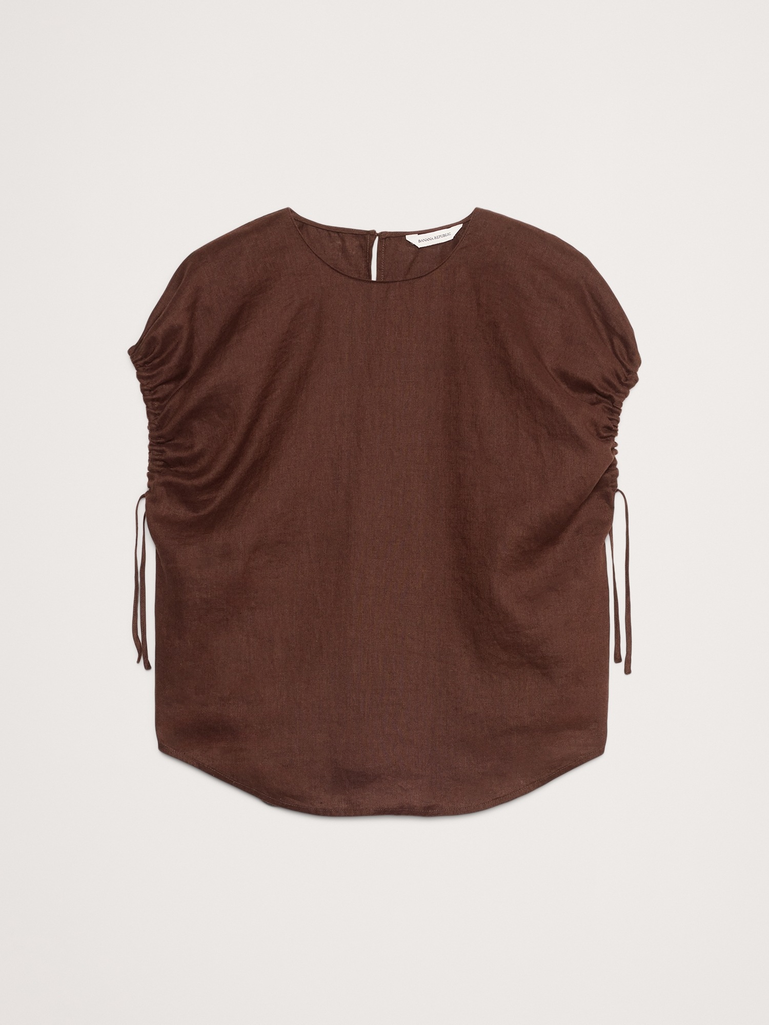 Oversized Linen Cinch Top