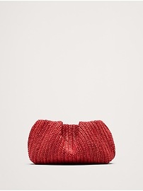 Small Raffia Clutch