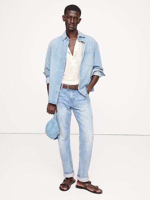Linen Henley T-Shirt