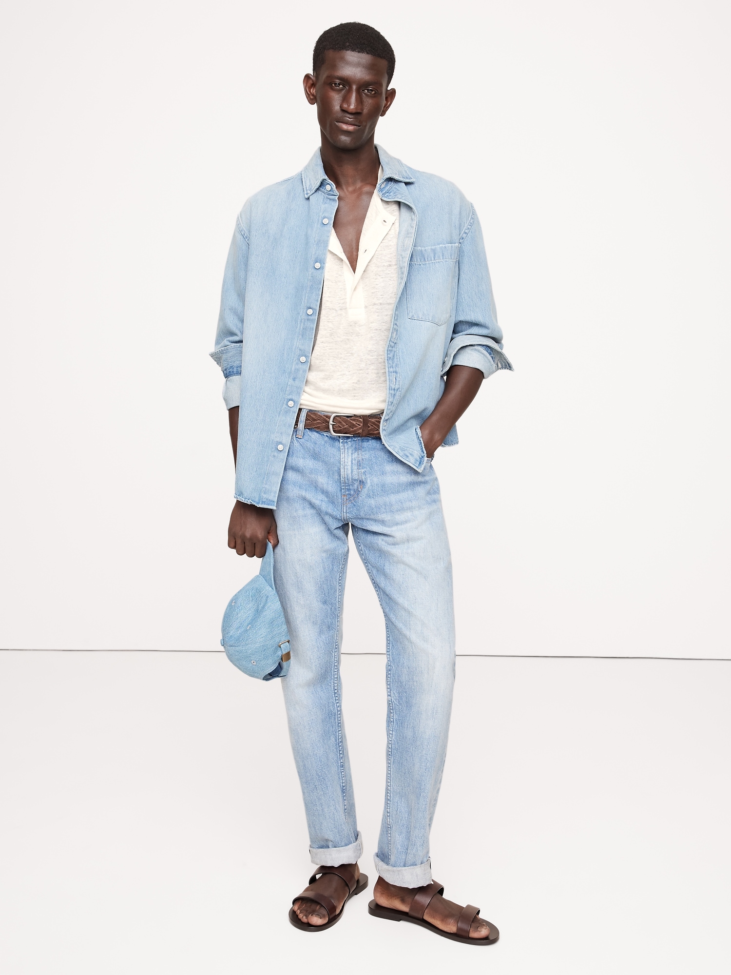 Linen Henley T-Shirt