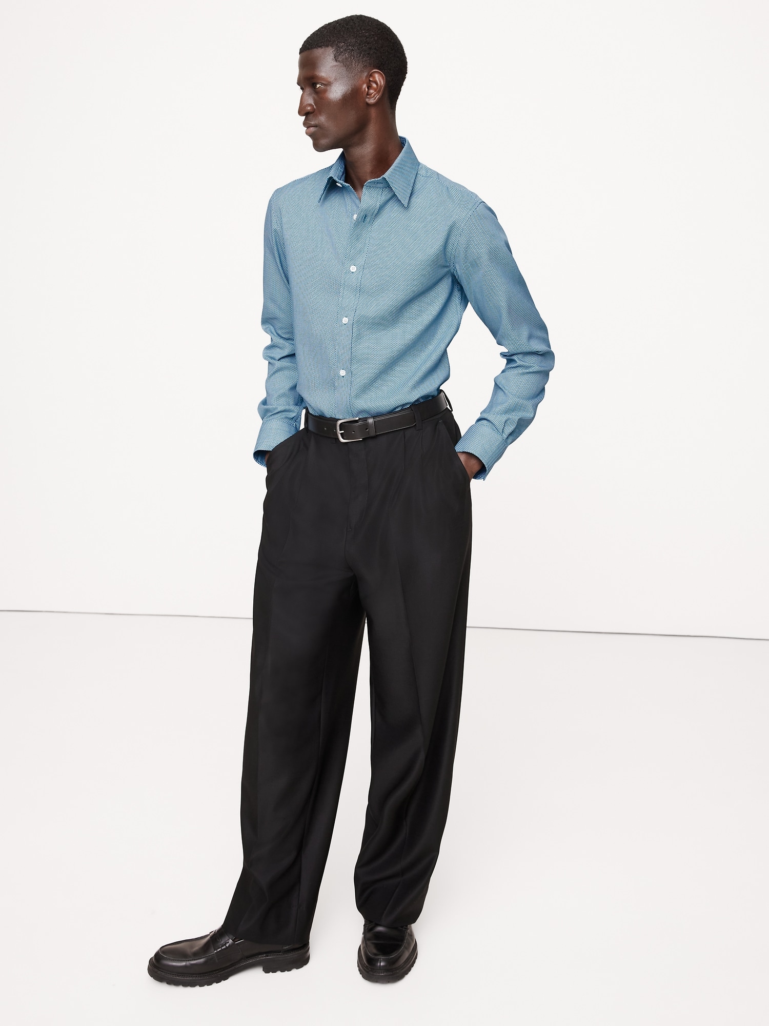 Slim-Fit Wrinkle-Resistant Dress Shirt