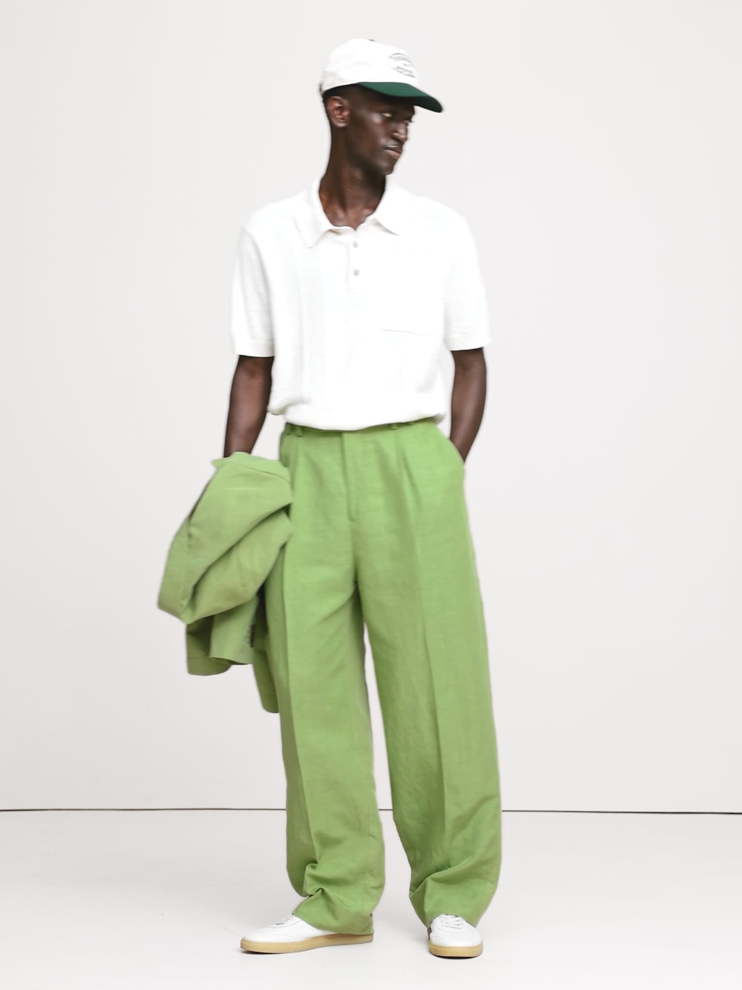 Image number 2 showing, Tencel™-Linen Wide-Leg Suit Pant