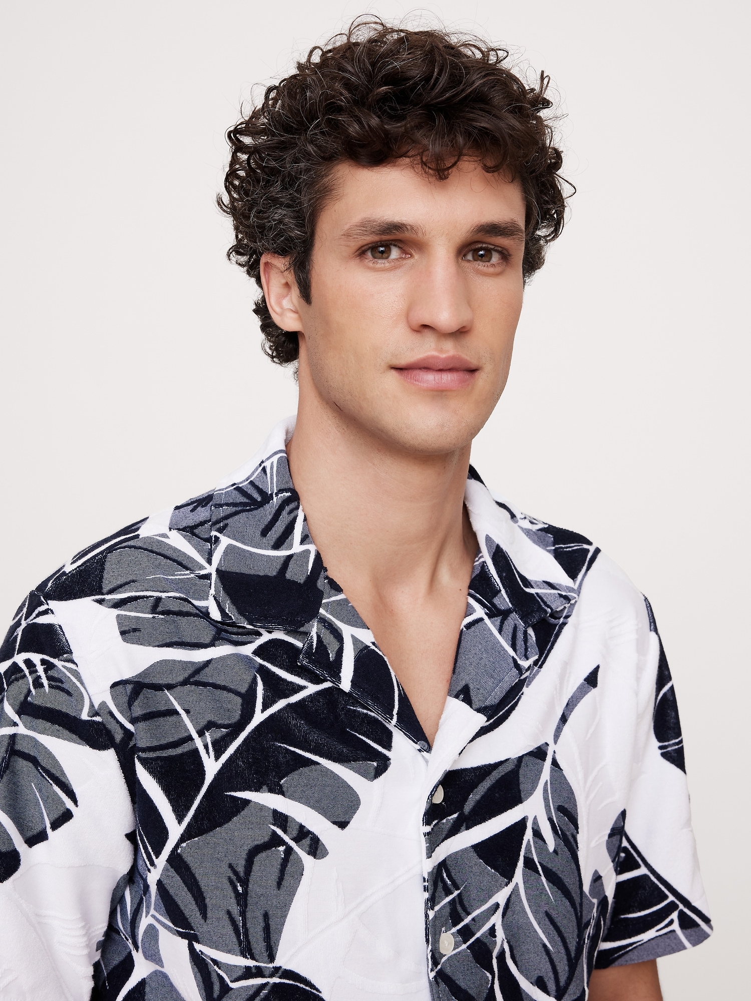 Floral Terry Resort Shirt