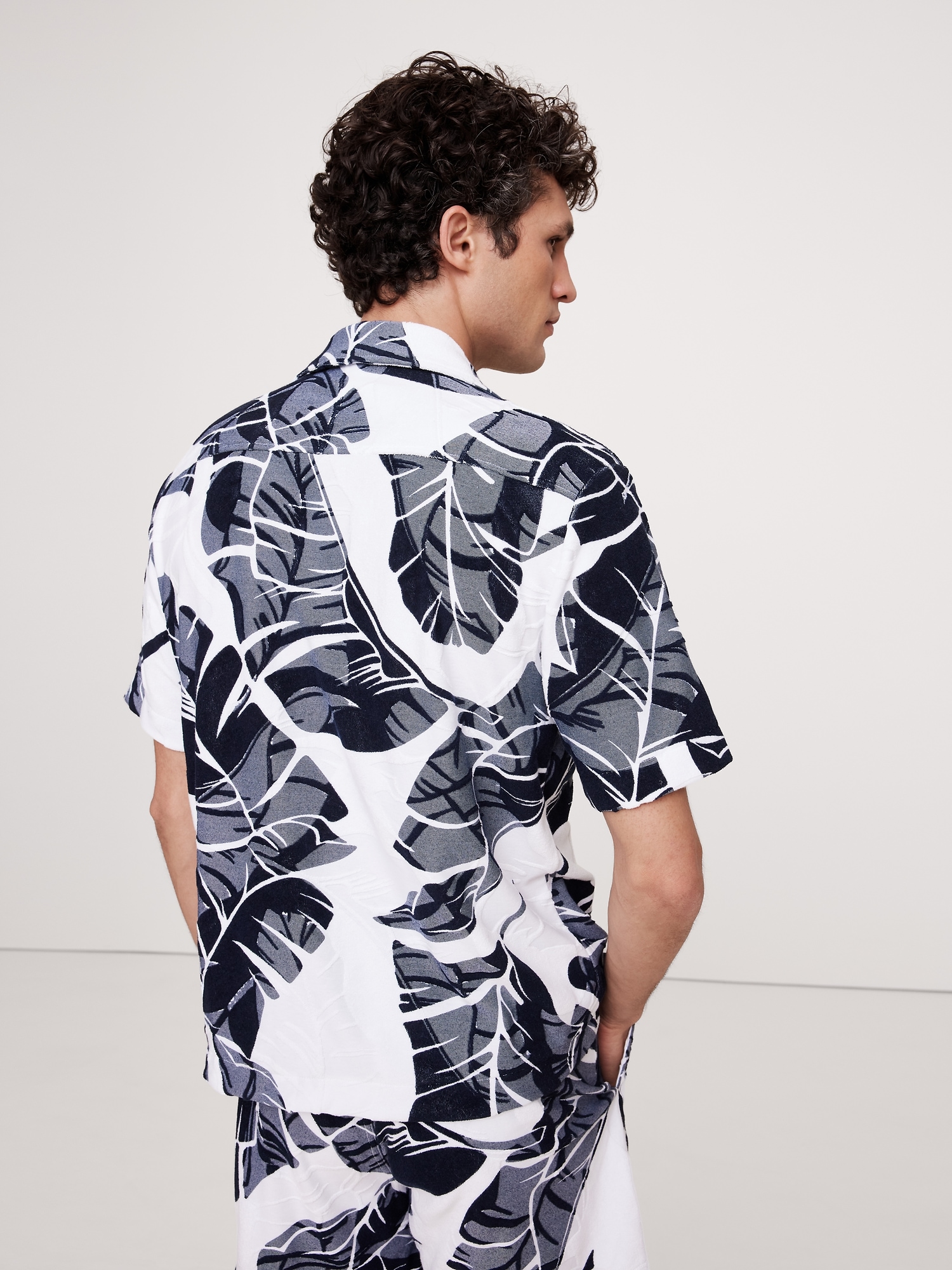 Floral Terry Resort Shirt