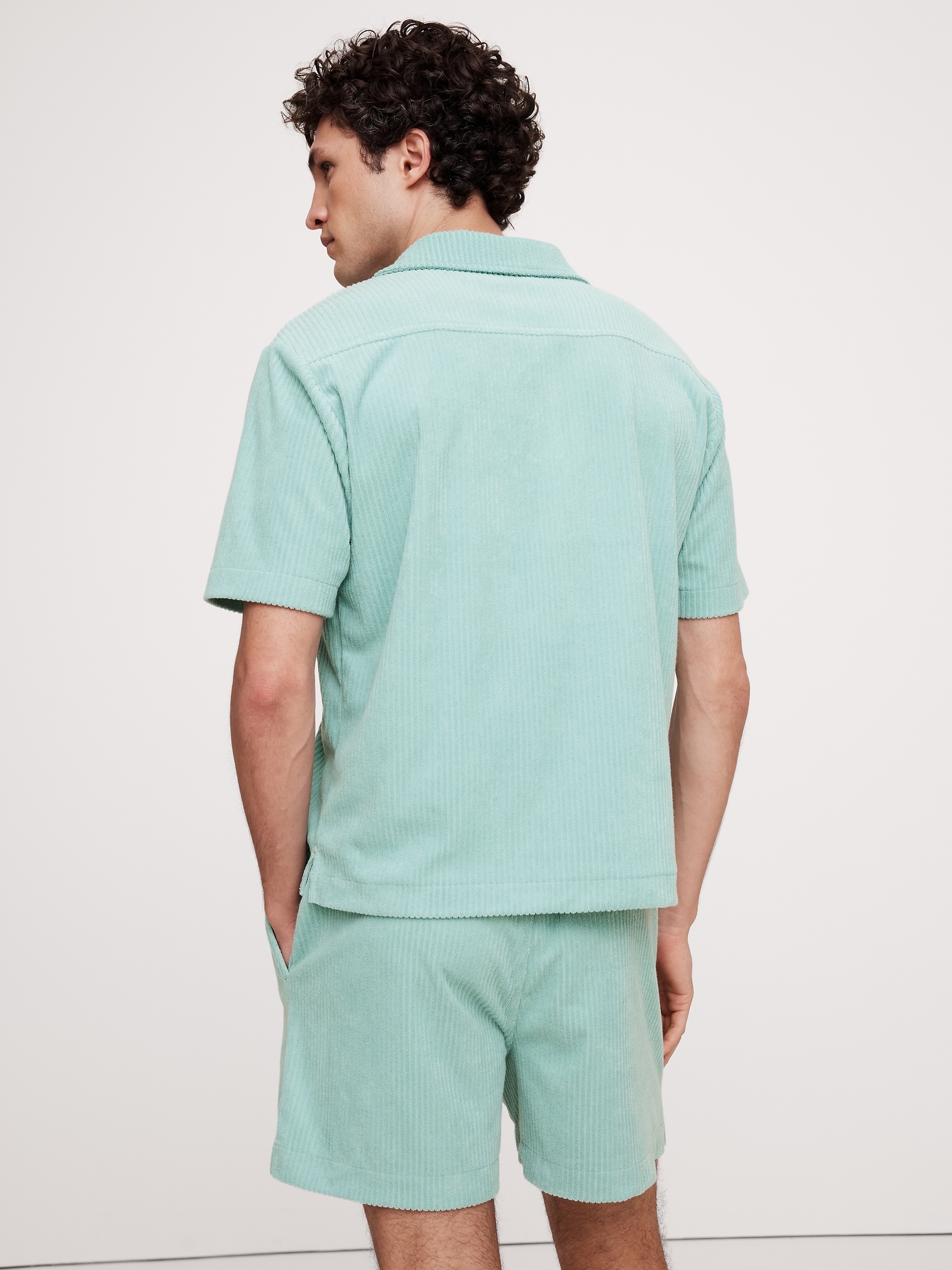 Ribbed Terry Polo