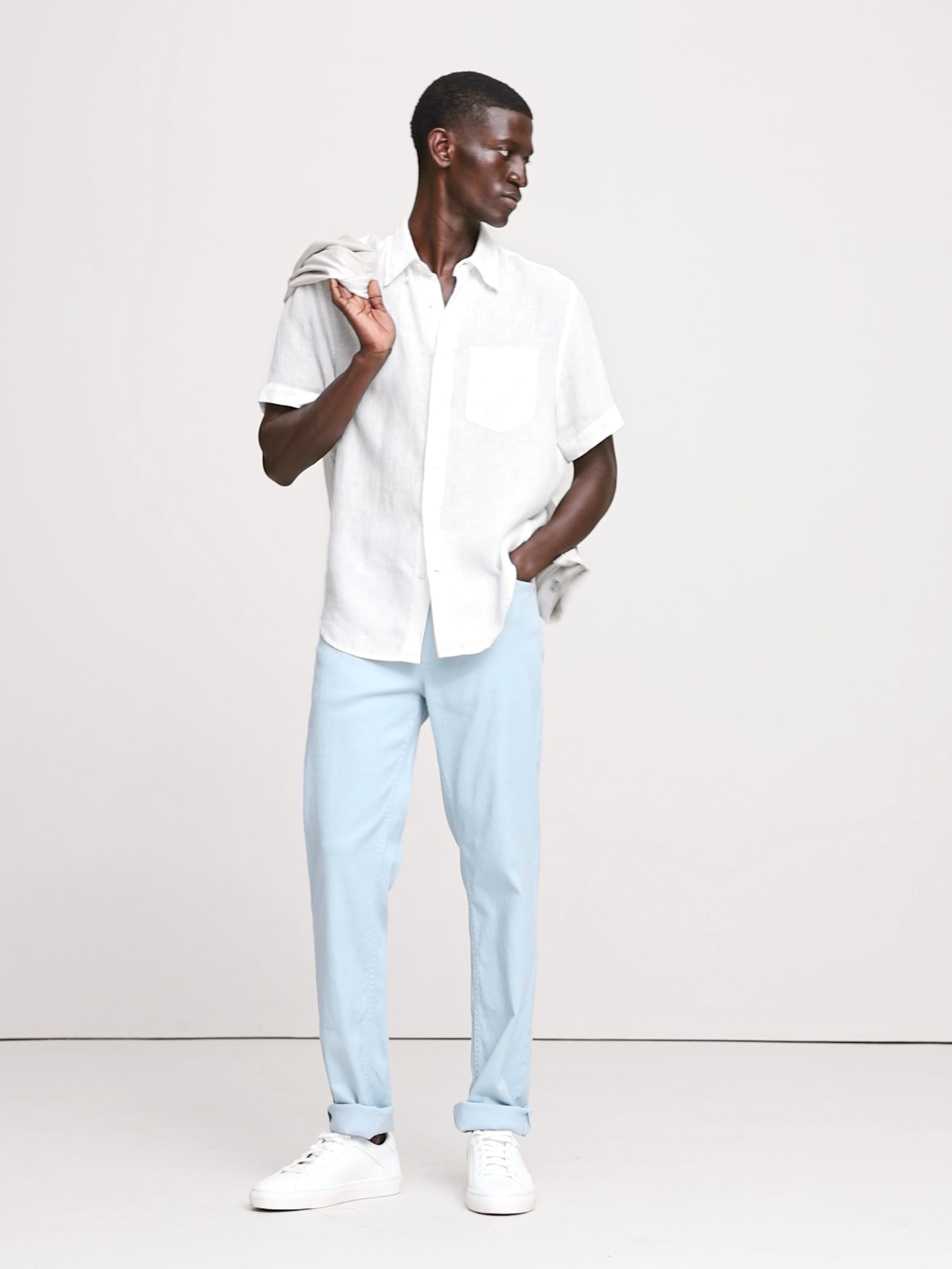 Image number 2 showing, Slim Linen-Cotton Traveler Pant